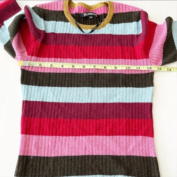 Blank NYC Metallic Stripe Top XS - Picture 8 of 12